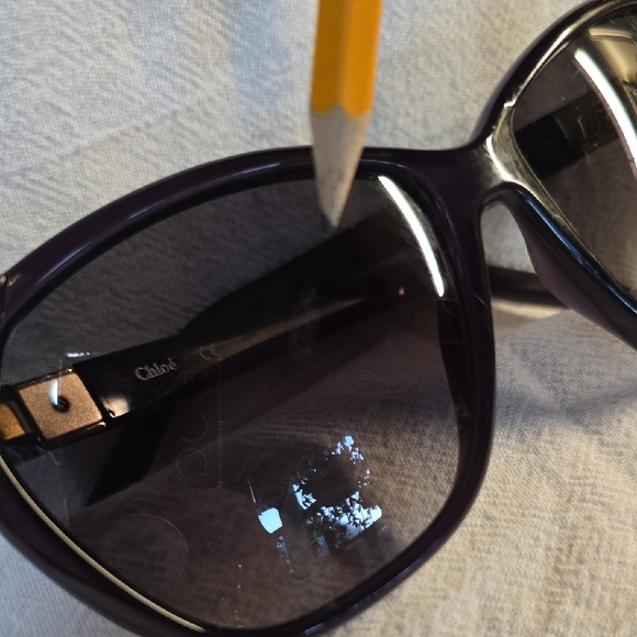 CHLOE' Black Sunglasses Classic Accessories - Picture 8 of 9